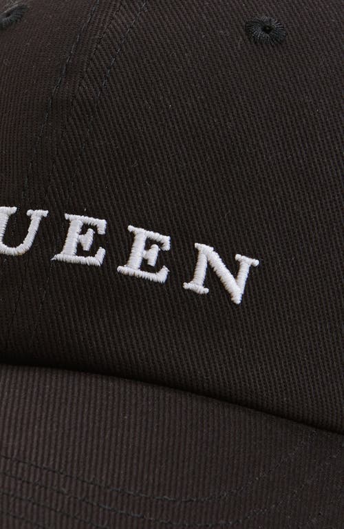 Alexander Mcqueen Mcqueen Embroidered Logo Denim Baseball Cap