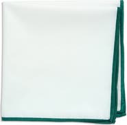 CONSTRUCT Pipe Trim Cotton Pocket Square