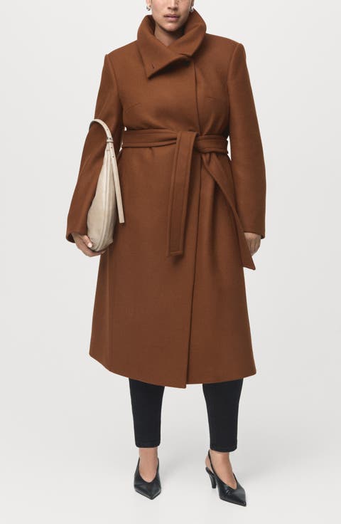 Manteco Virgin Wool Blend Coat (Regular & Plus)