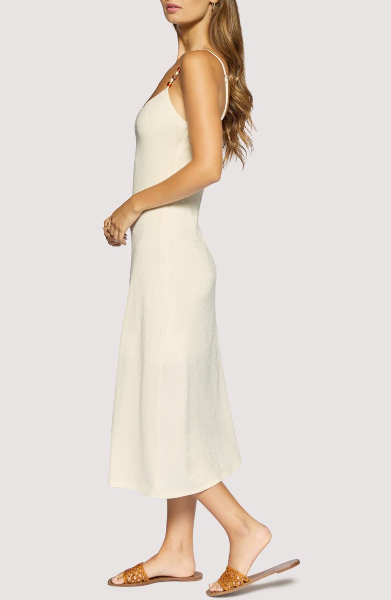 Lost + Wander Juno Bead Strap Midi Dress, Alternate, color, Ivory
