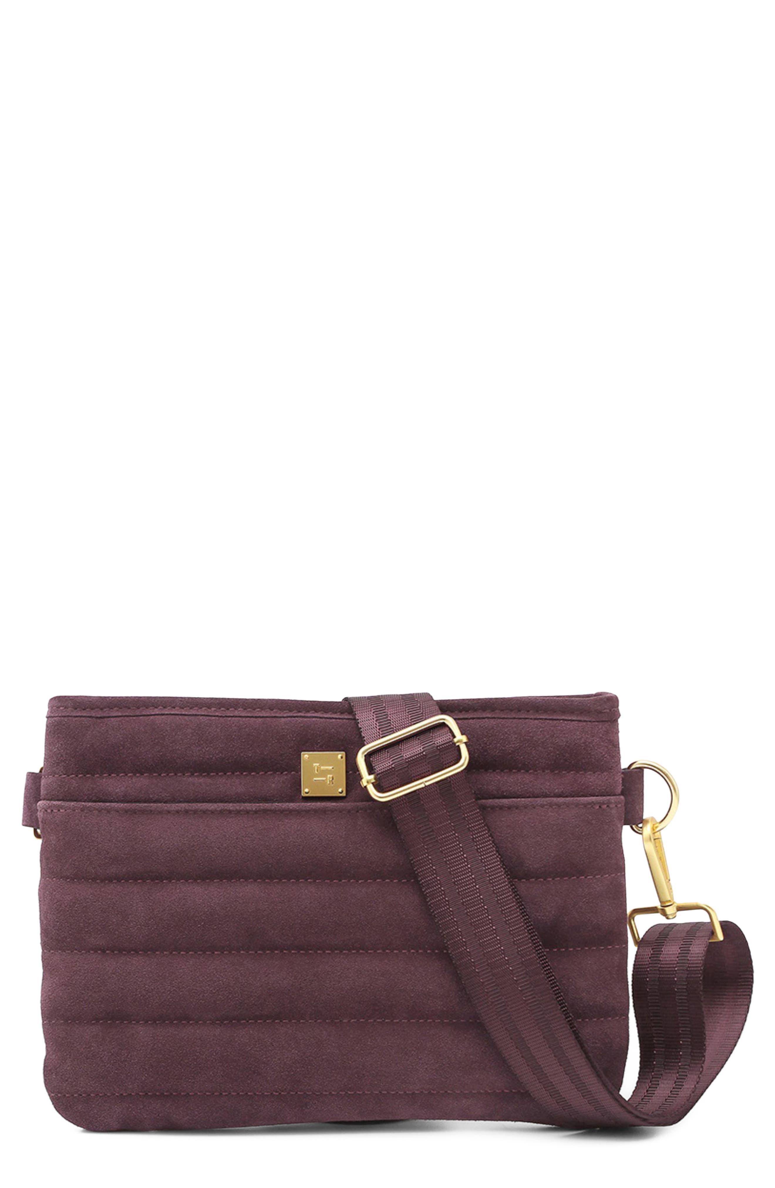 Bum Bag 2.0 Leather Belt Bag, Main, color, BORDEAUX SUEDE