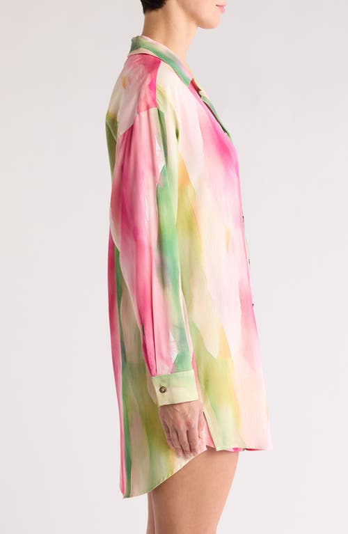 Boamar Marcia Button-up Cover-up In Fuzzy