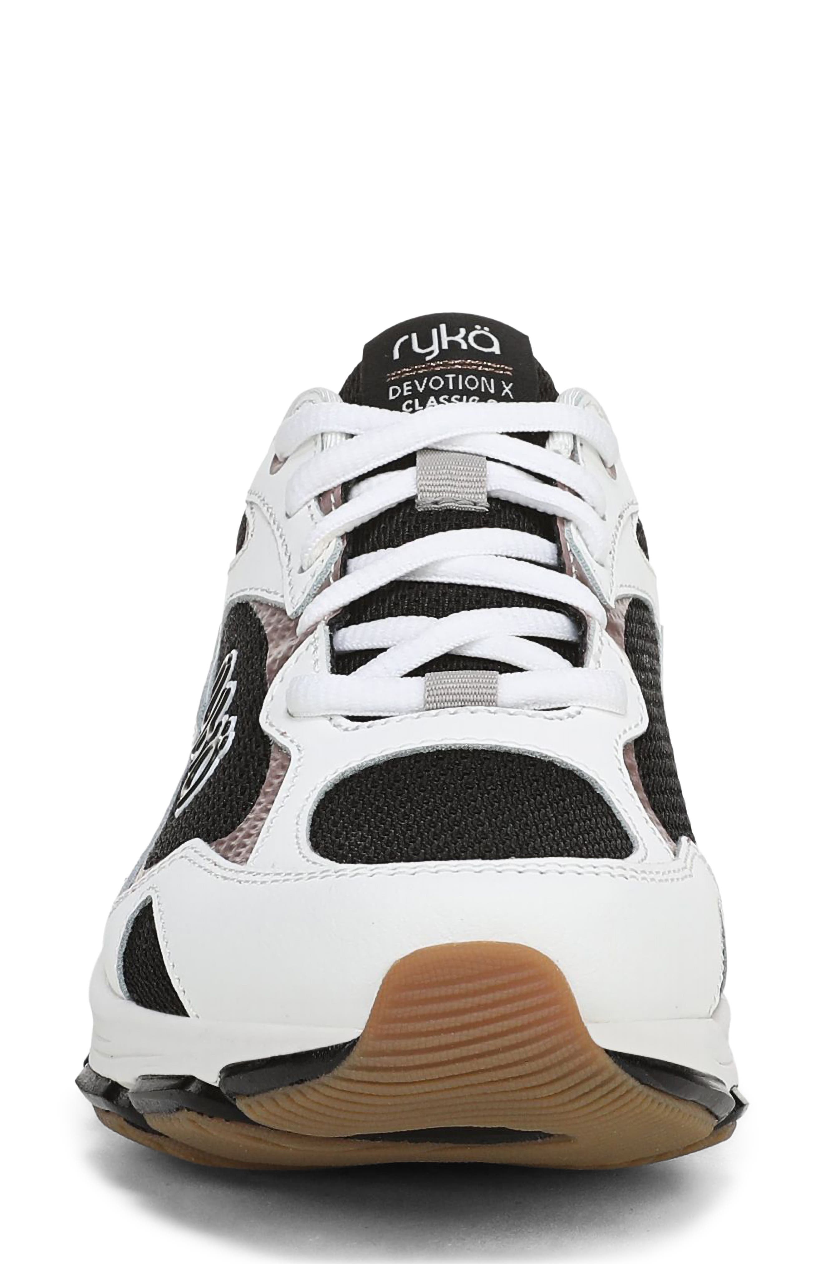 Devotion X Walking Sneaker, Alternate, color, WHITE BLACK