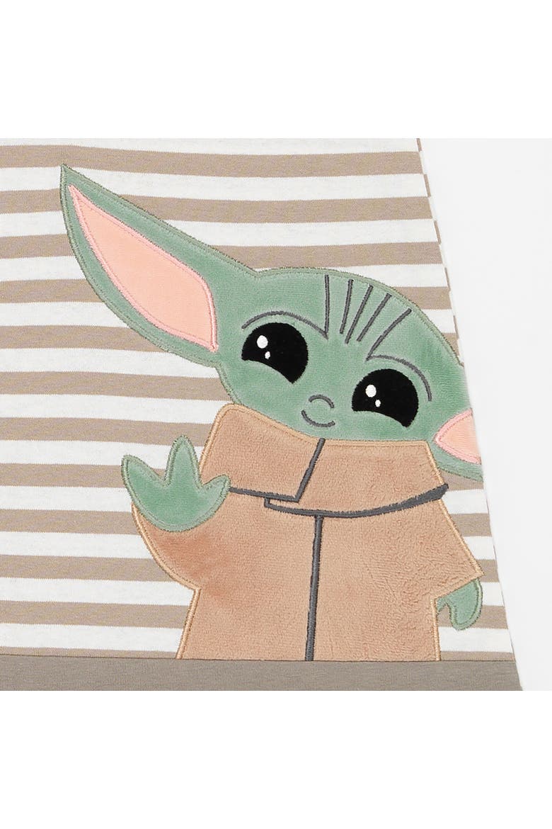 Star Wars Baby Yoda Grogu The Child Cotton Wearable Blanket, Alternate, color, Taupe