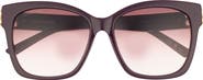 Balenciaga 57mm Square Sunglasses