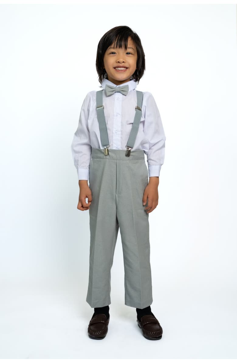 Peanut Butter Collection Kids' Barn Safari Wedding 4-Piece Linen Set, Main, color, Heather