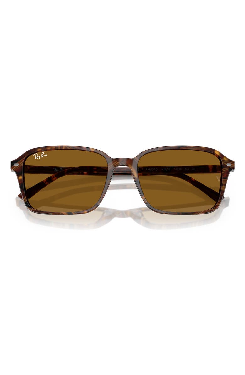 Ray-Ban 56mm Square Sunglasses, Alternate, color, Brown