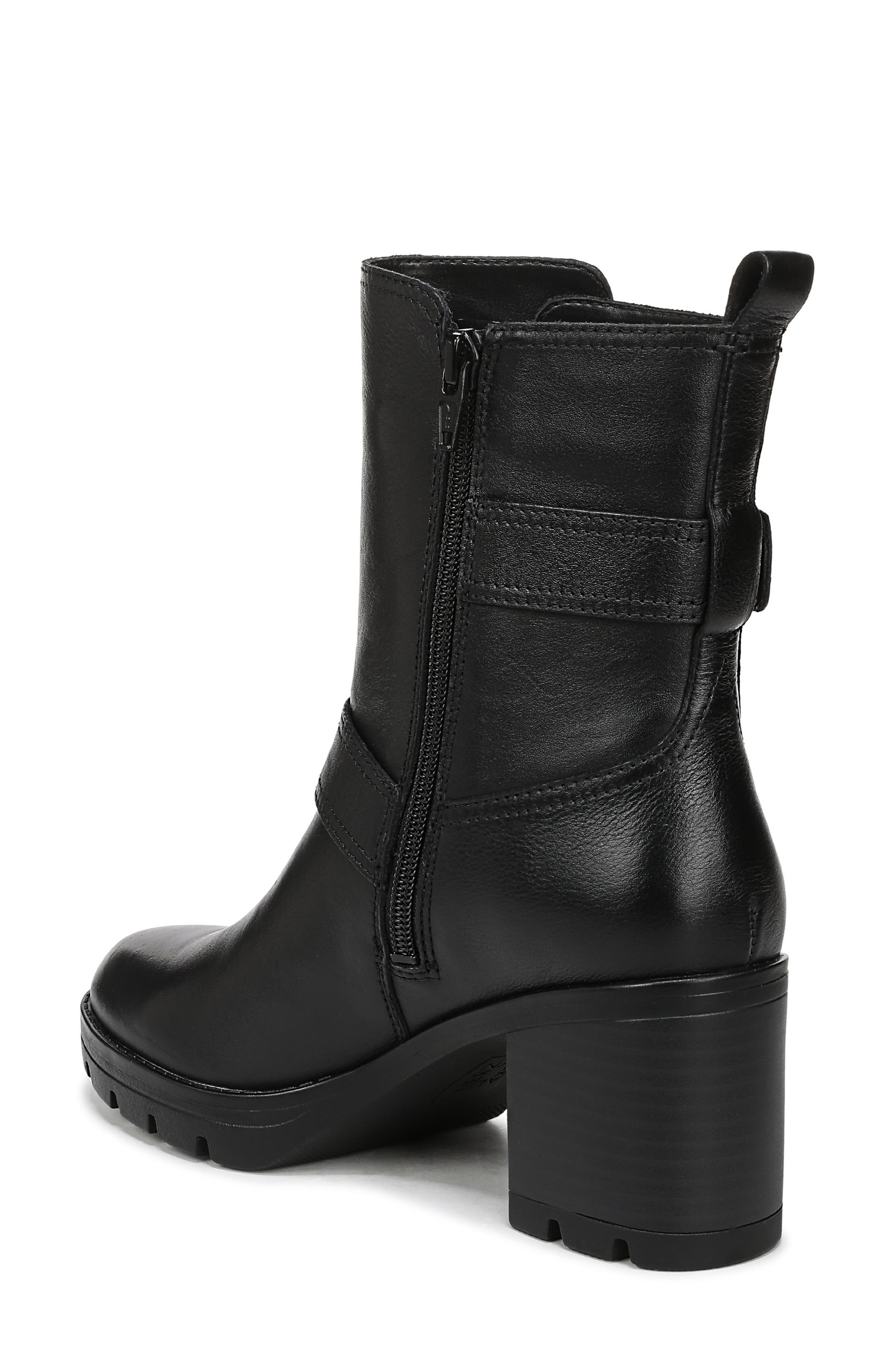 Naturalizer Vail Buckle Boot, Alternate, color, Black