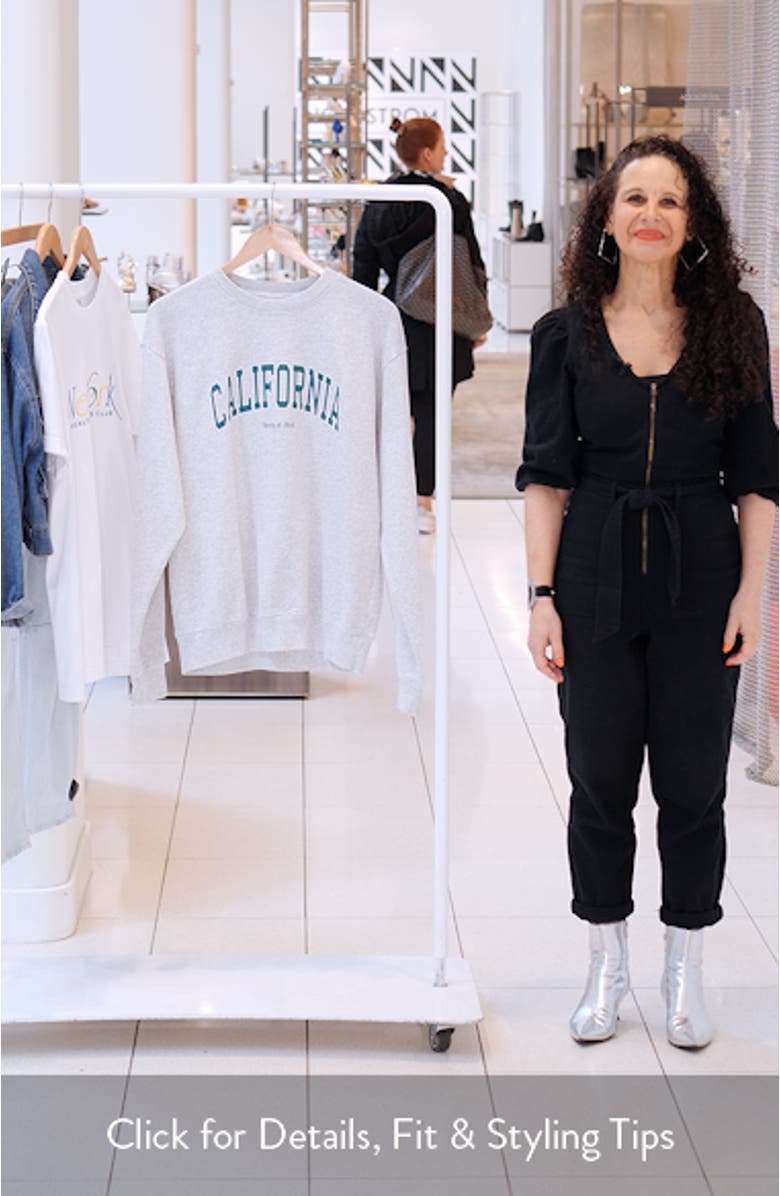 California Crewneck Sweatshirt, sales video thumbnail