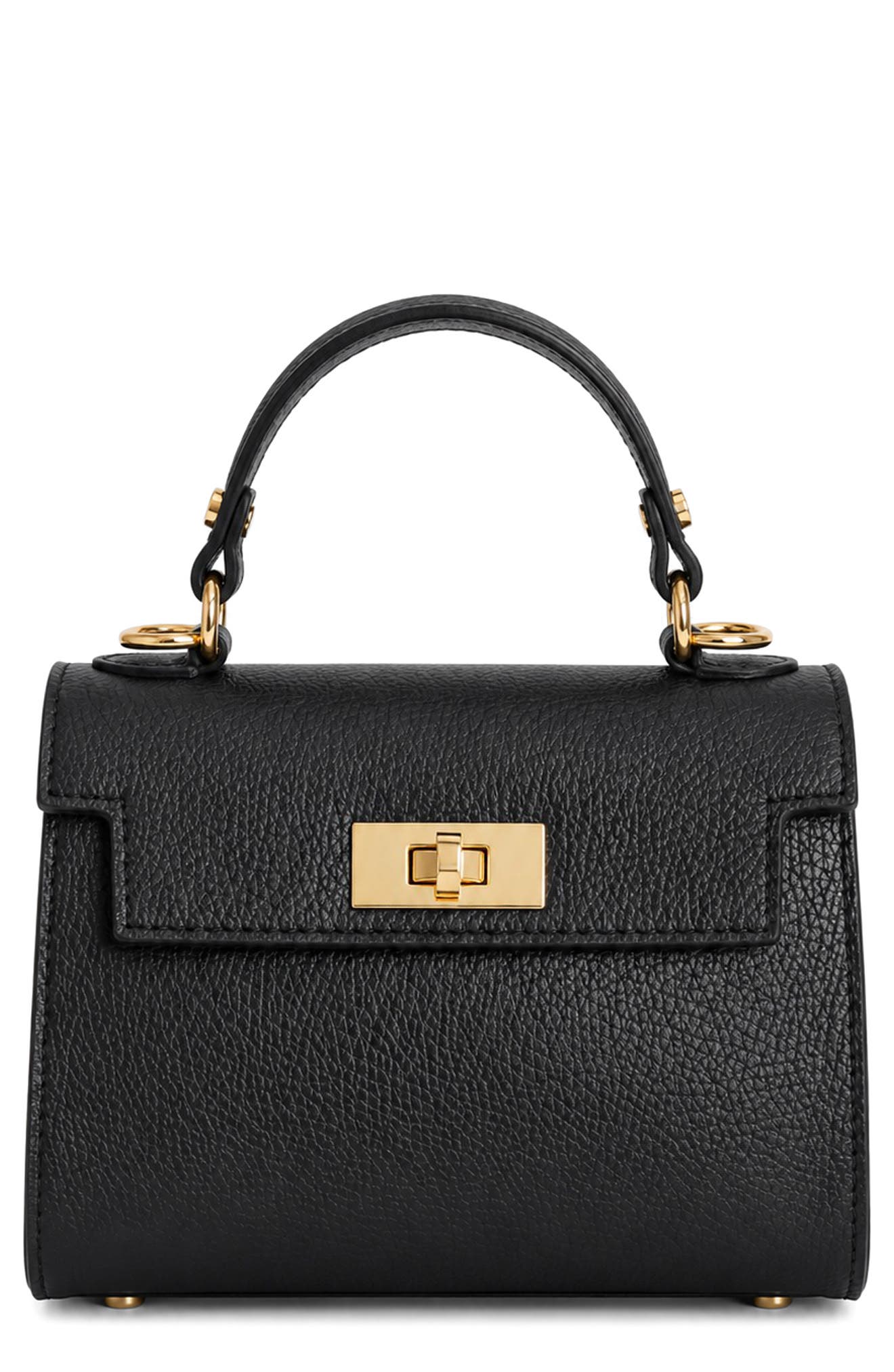 Allegra Leather Top Handle Bag