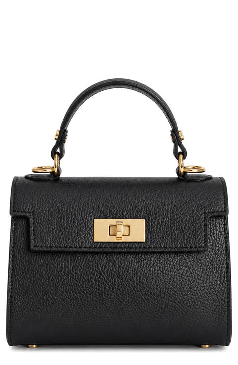 Allegra Leather Top Handle Bag