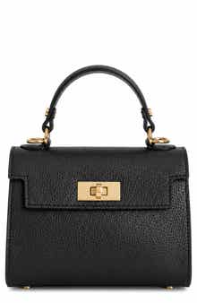 Allegra Leather Top Handle Bag