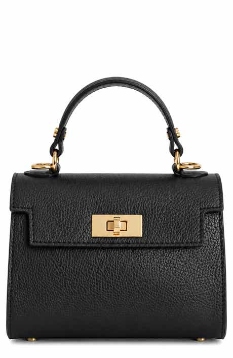 Allegra Leather Top Handle Bag