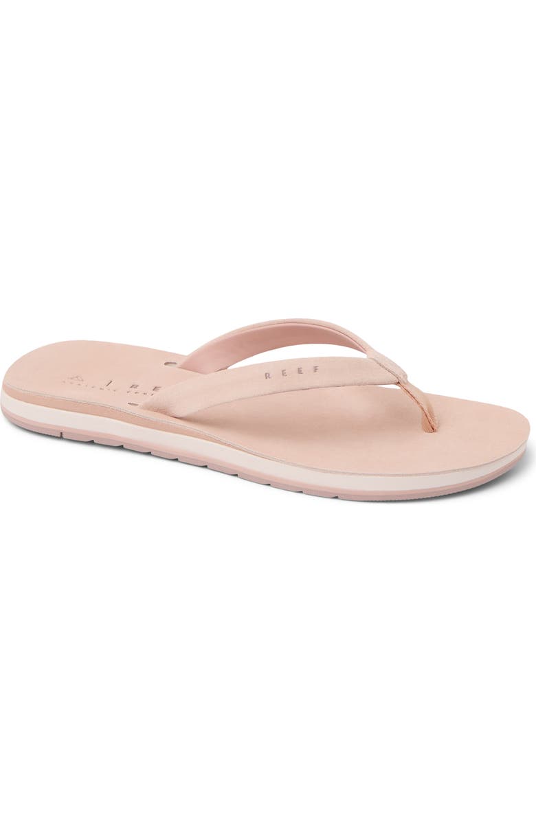Reef Ojai Classic Slim Flip Flop Sandal, Main, color, Blush Suede