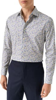 Eton Slim Fit Signature Twill Floral Button-Up Shirt