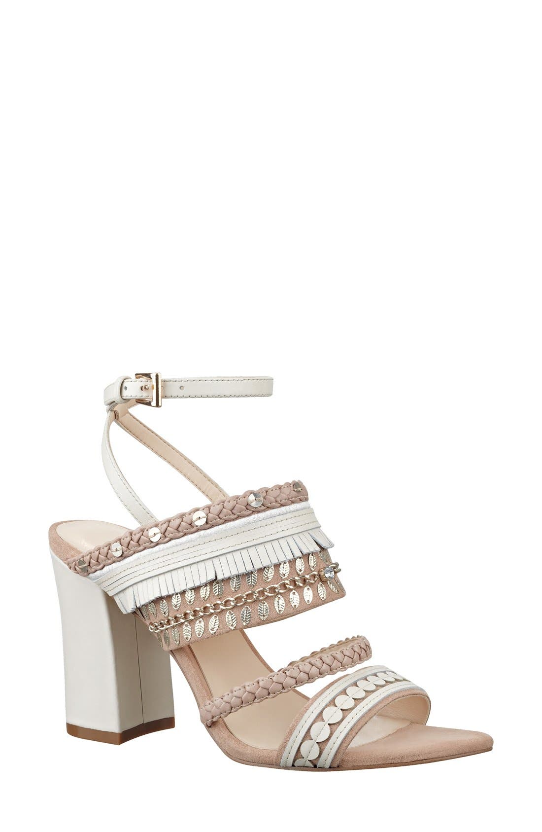 Nine West 'Baebee' Block Heel Sandal, Main, color, 
