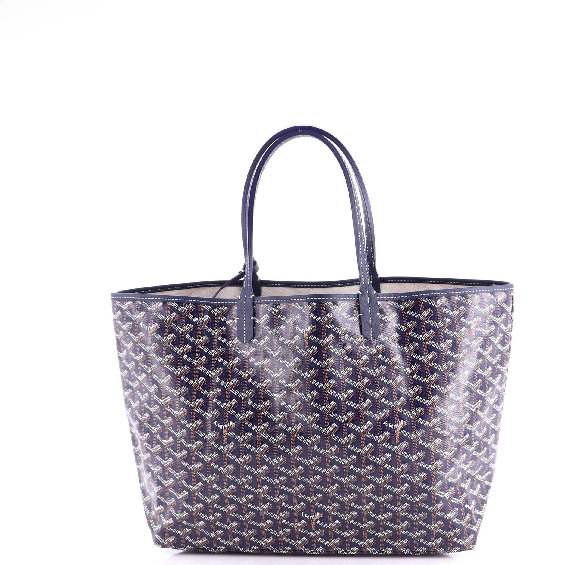 Pre-Owned Goyard Saint Louis Tote Coated Canvas PM, Alternate, color, Blue