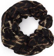 Ganni Metallic Cloqué Scrunchie