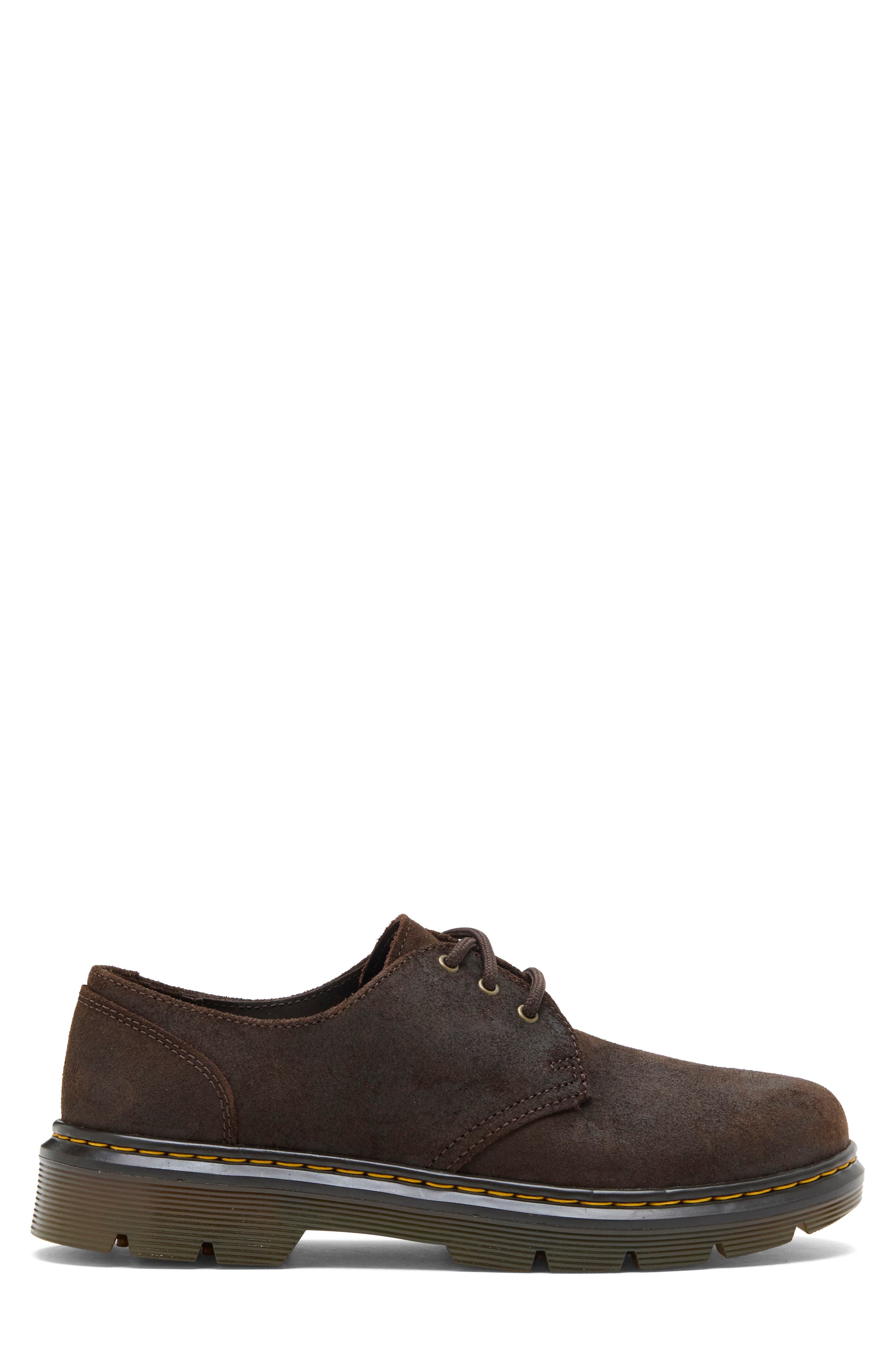 Gender Inclusive Aprile Leather Derby, Alternate, color, DARK BROWN