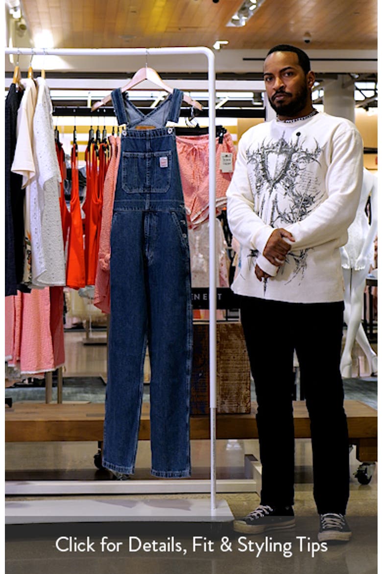 Loose Cotton Denim Overalls video