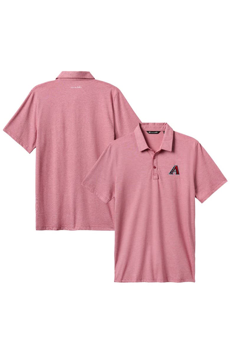 TravisMathew Men's TravisMathew Red Arizona Diamondbacks The Zinna Polo, Alternate, color, Red