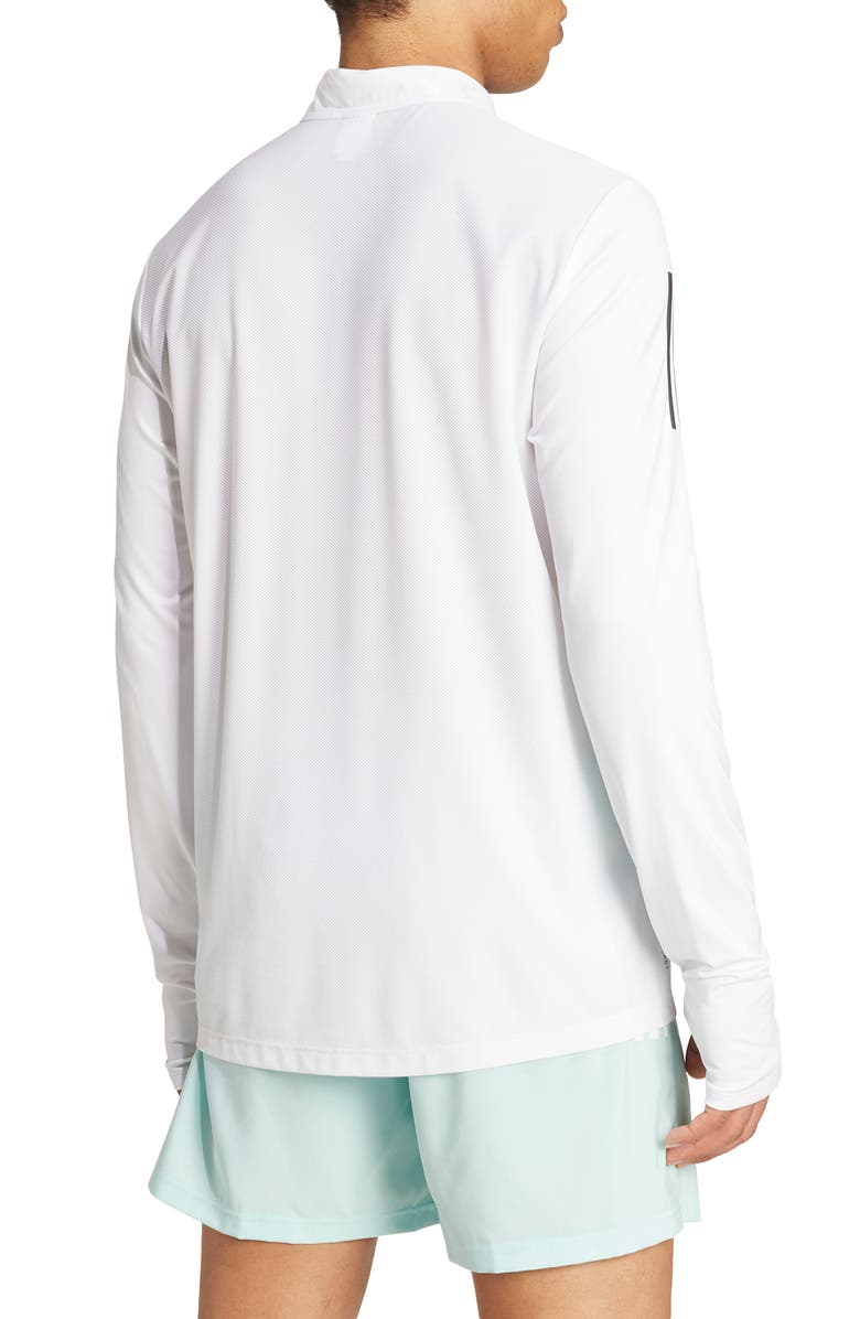 adidas Own the Run AEROREADY Quarter-Zip Track Top, Alternate, color,