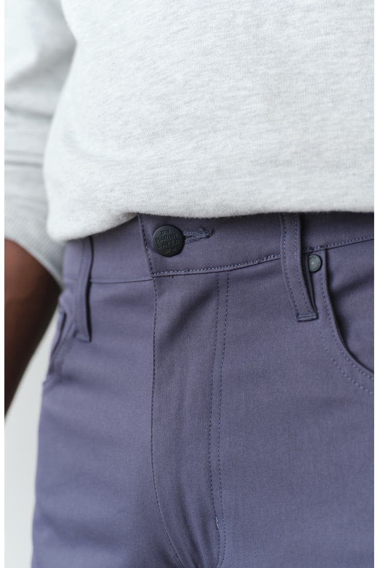 The Five-Pocket Undercover Slim Straight Leg Tech Pants, Alternate, color, INDIA INK
