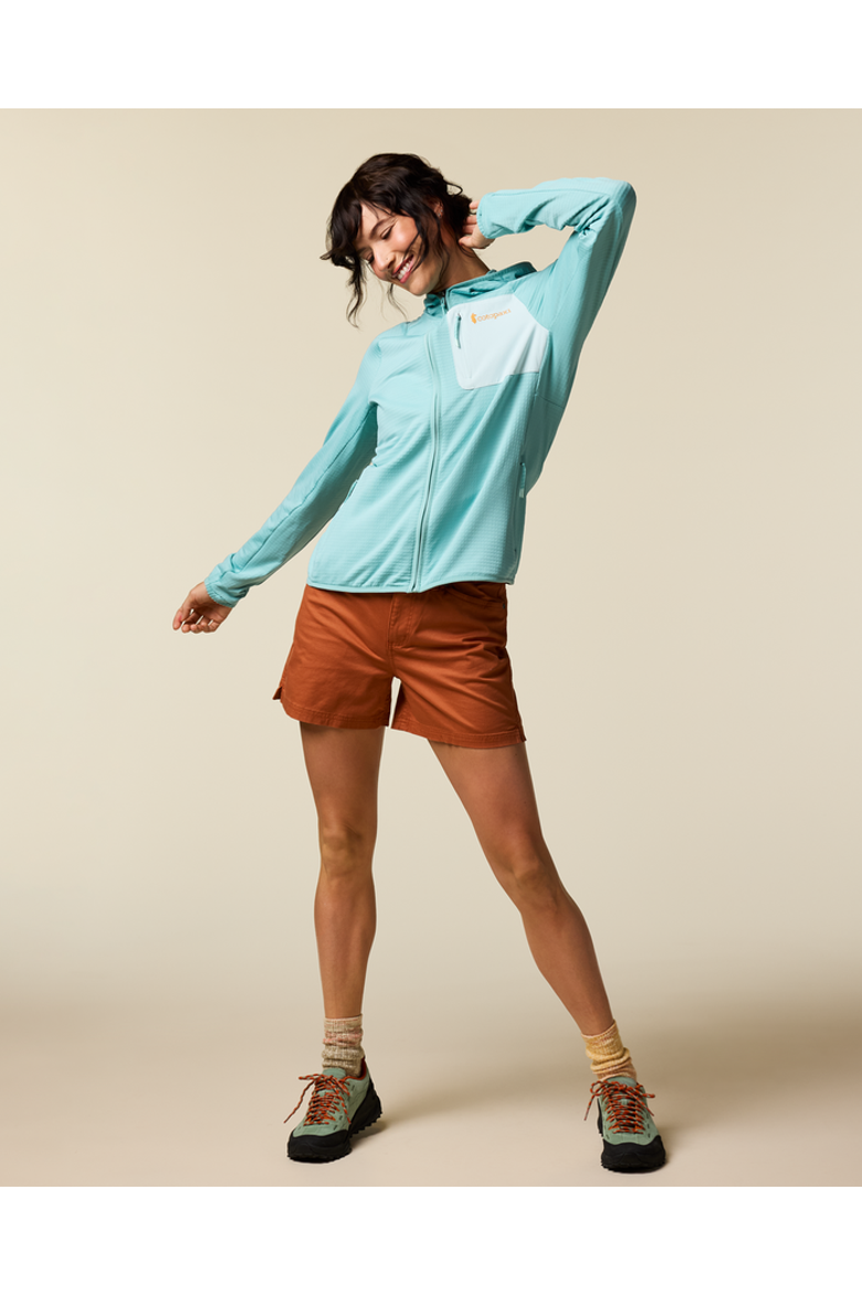 Otero Fleece Full-Zip Hooded Jacket - Women's, Alternate, color, Tide Pool