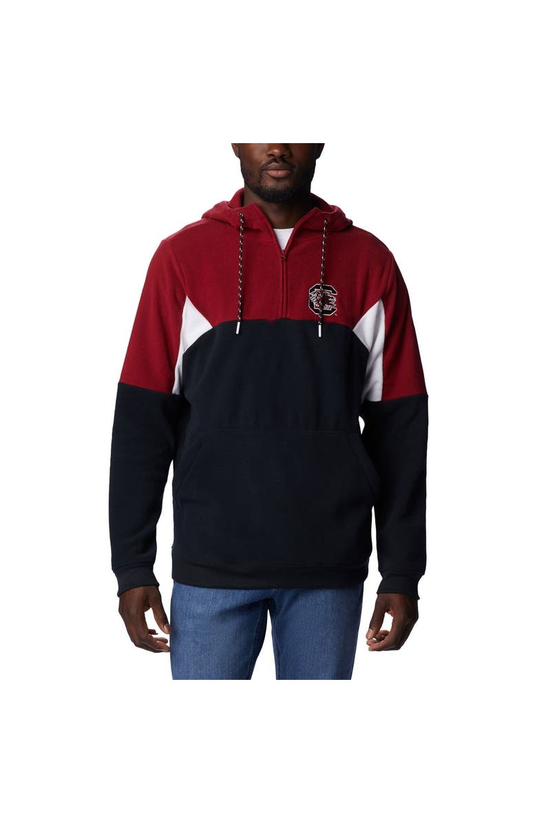 Columbia Men's Columbia Black South Carolina Gamecocks Lodge Quarter-Zip Hoodie, Main, color, 