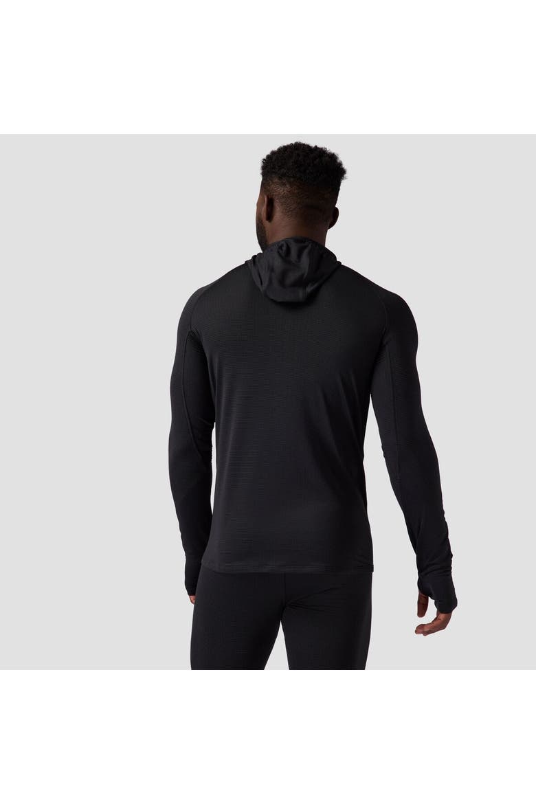 Men's Bga Pines Microgrid Ul Baselayer 1/2-zip Scuba Top, Alternate, color, Black