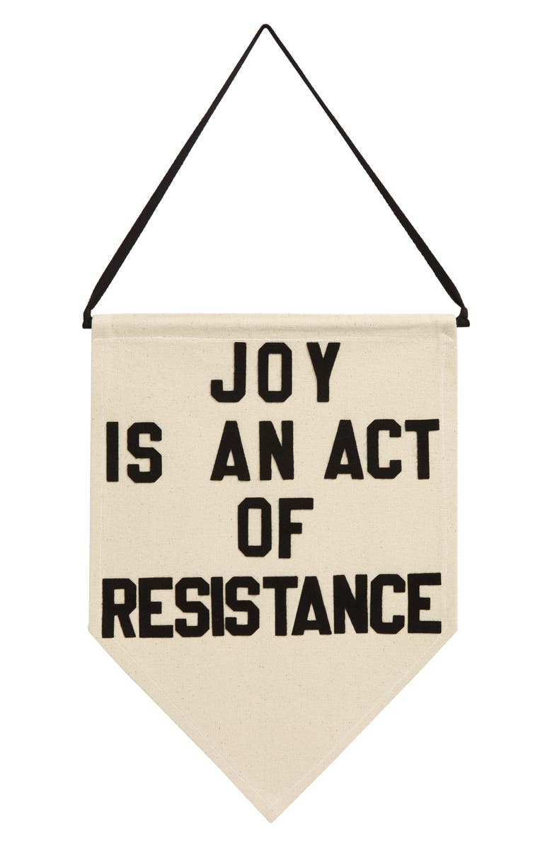rayo & honey Joy is an Act of Resistance Pennant, Main, color,