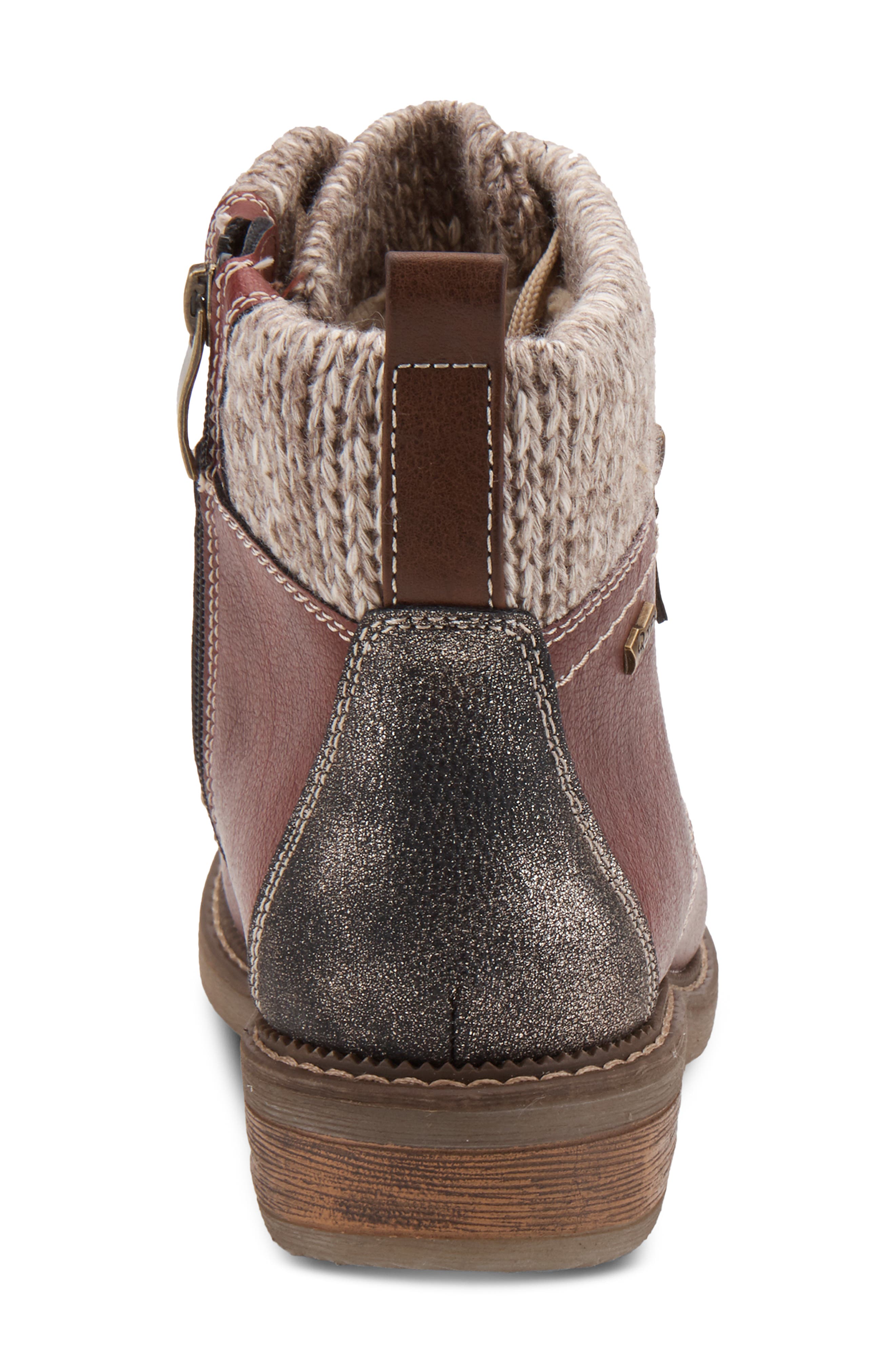 Spring Step Khazera Faux Shearling Lined Water Resistant Boot, Alternate, color, 