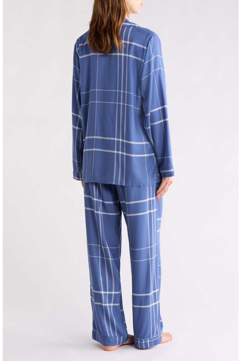Comfy Plaid Pajamas, Alternate, color, NAVY/ BISCUIT