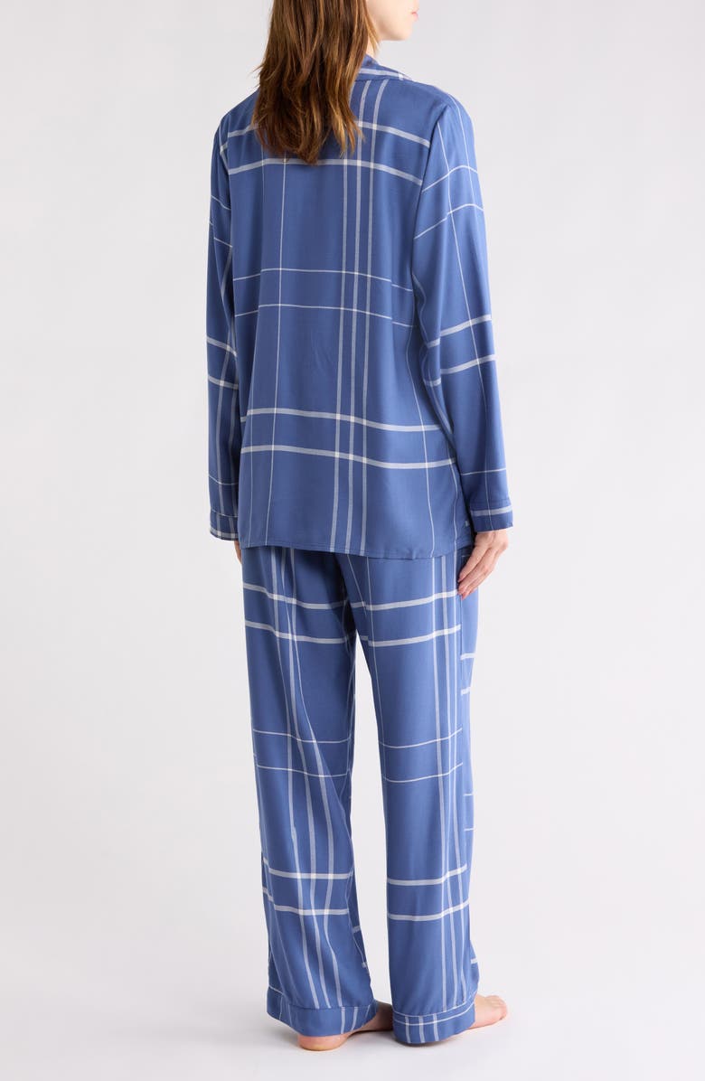 Papinelle Comfy Plaid Pajamas, Alternate, color, Navy/ Biscuit