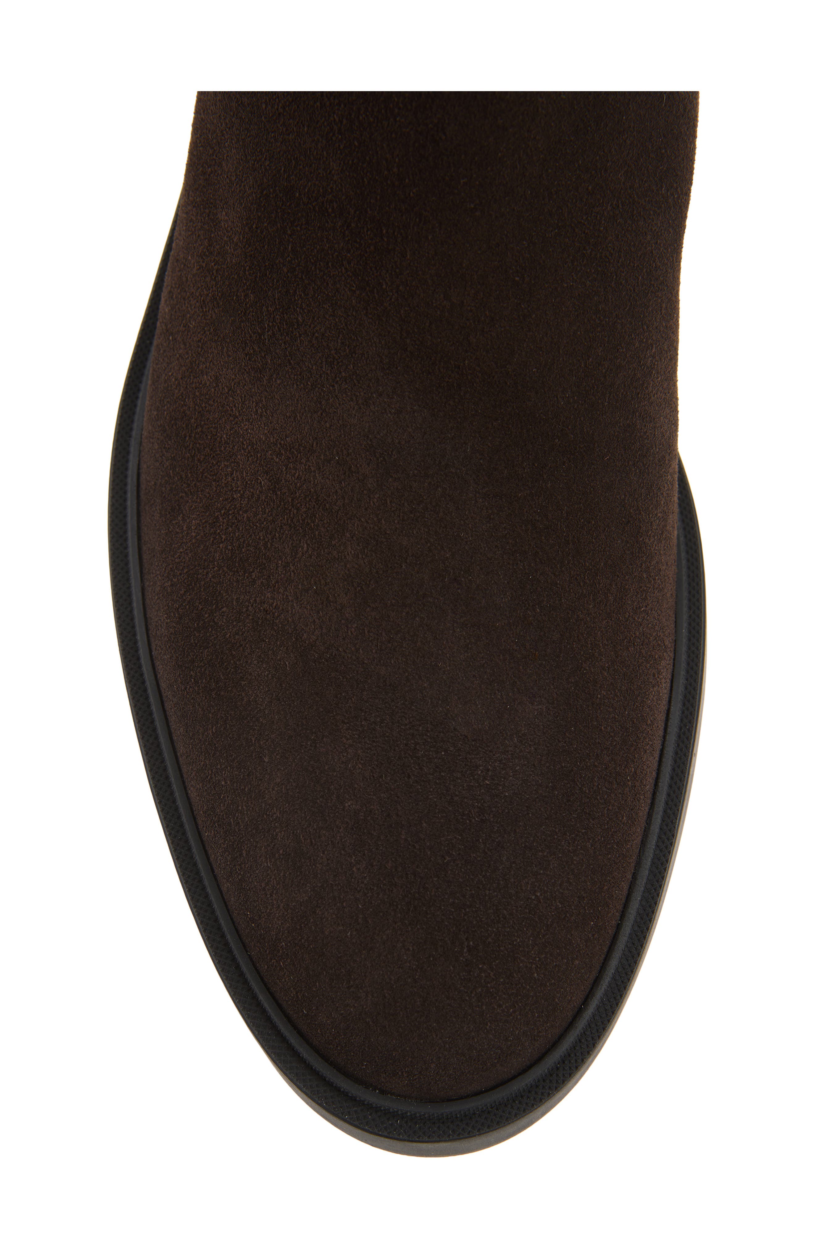 Calev Leather Chelsea Boot, Alternate, color, DARK BROWN
