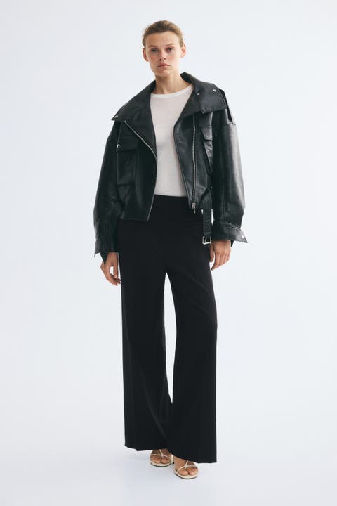 Wide-leg Dress Pants
