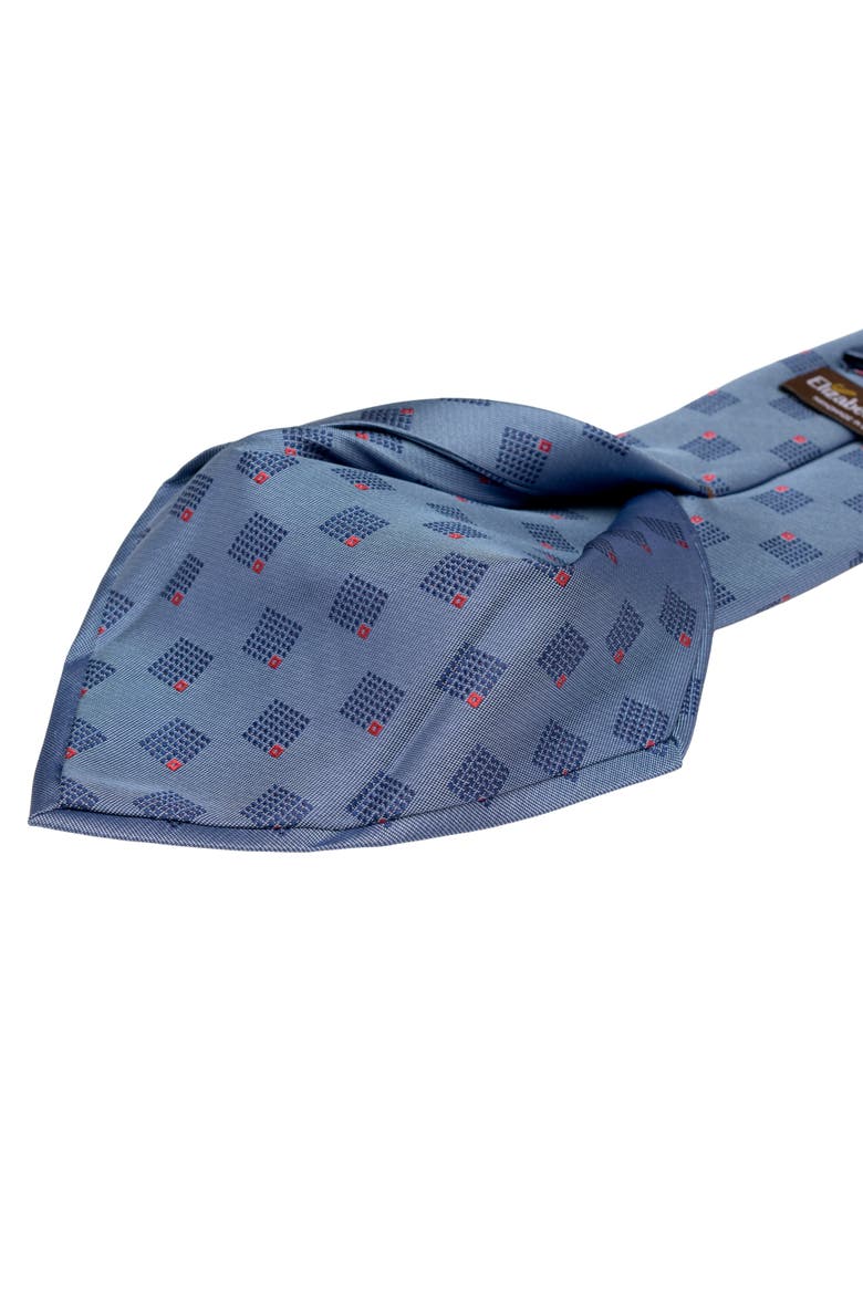 Siena - Silk Jacquard Tie for Men, Alternate, color, French Blue