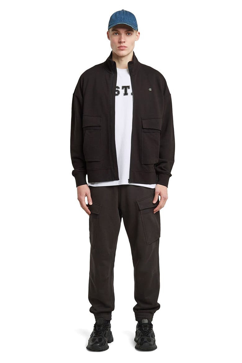 Rovic Zip 3D Loose Cargo Joggers, Alternate, color, DARK BLACK