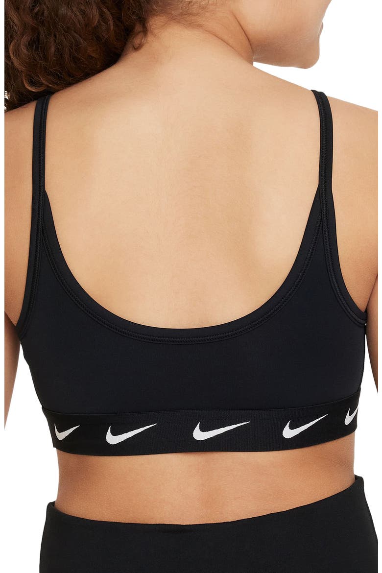 Kids' Dri-FIT Sports Bra, Alternate, color, 010 BLACK/WHITE