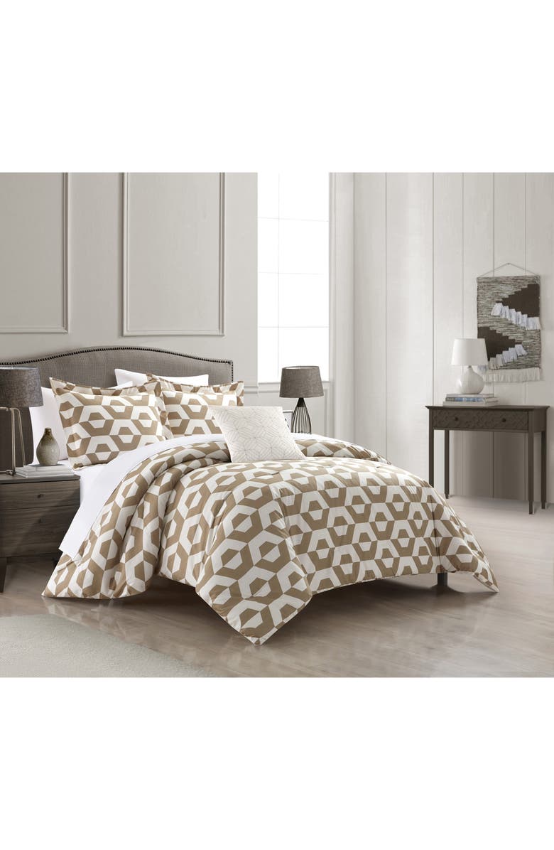 CHIC Miles Contemporary Geo 8-Piece Comforter Set - King Size, Alternate, color, 