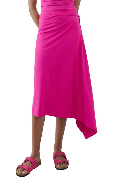 Asymmetric Midi Skirt