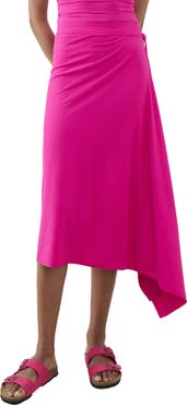MANGO Asymmetric Midi Skirt