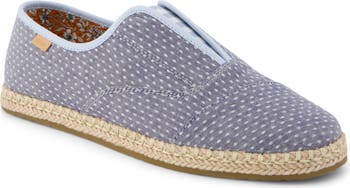 TOMS Palmera Plus Size 7 NWT Slip-On Casual Shoes in Light Gray Dot Pattern Womens Palmera Plus Niagara Mist Chambray Dot – TOMS.com main image 2