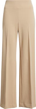 Anne Klein High Waist Pull On Wide Leg Pants