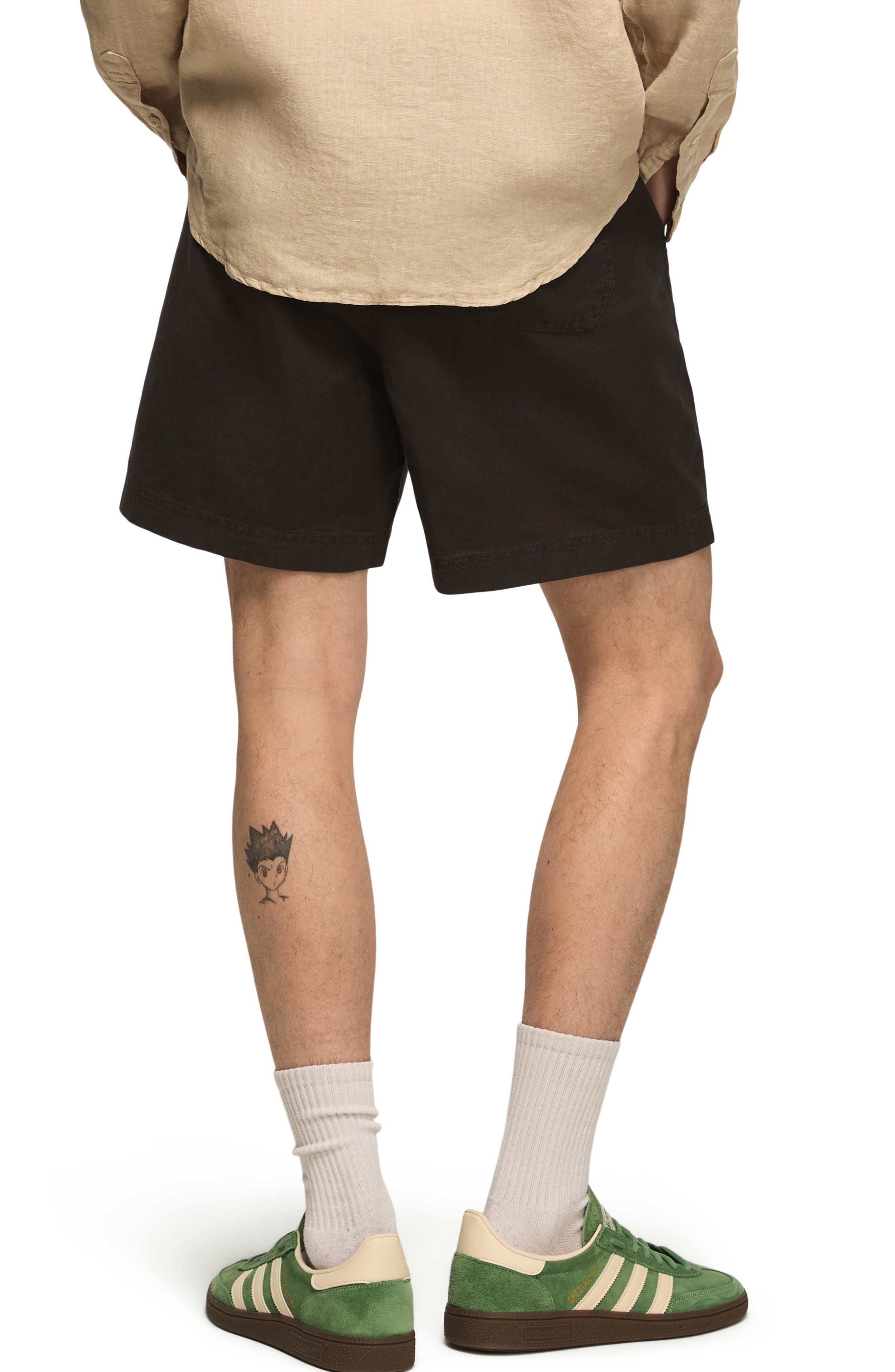 Linen & Cotton Pull-On Shorts - image 2