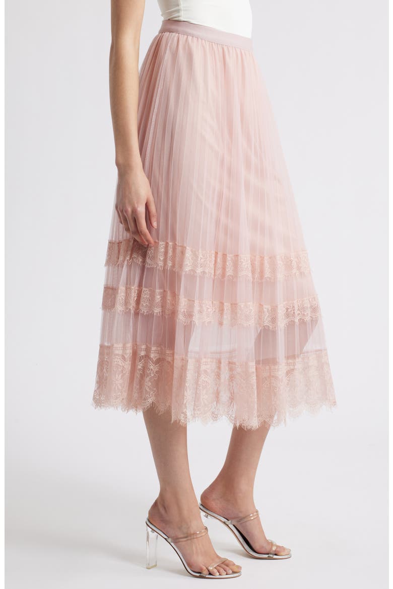Tove Lace Tulle Skirt, Alternate, color, PINK