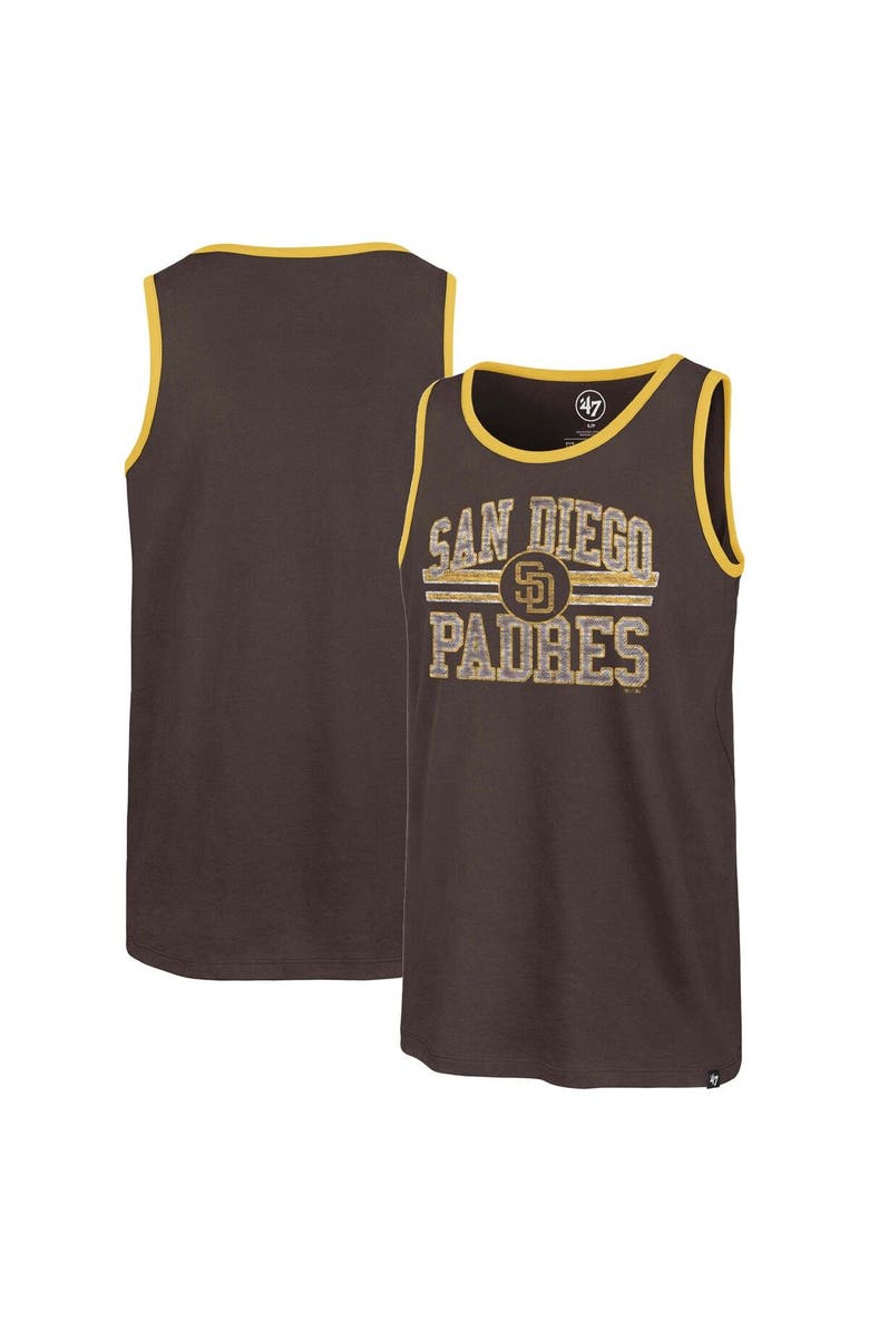 '47 Men's '47 Brown San Diego Padres Winger Franklin Tank Top, Main, color, 