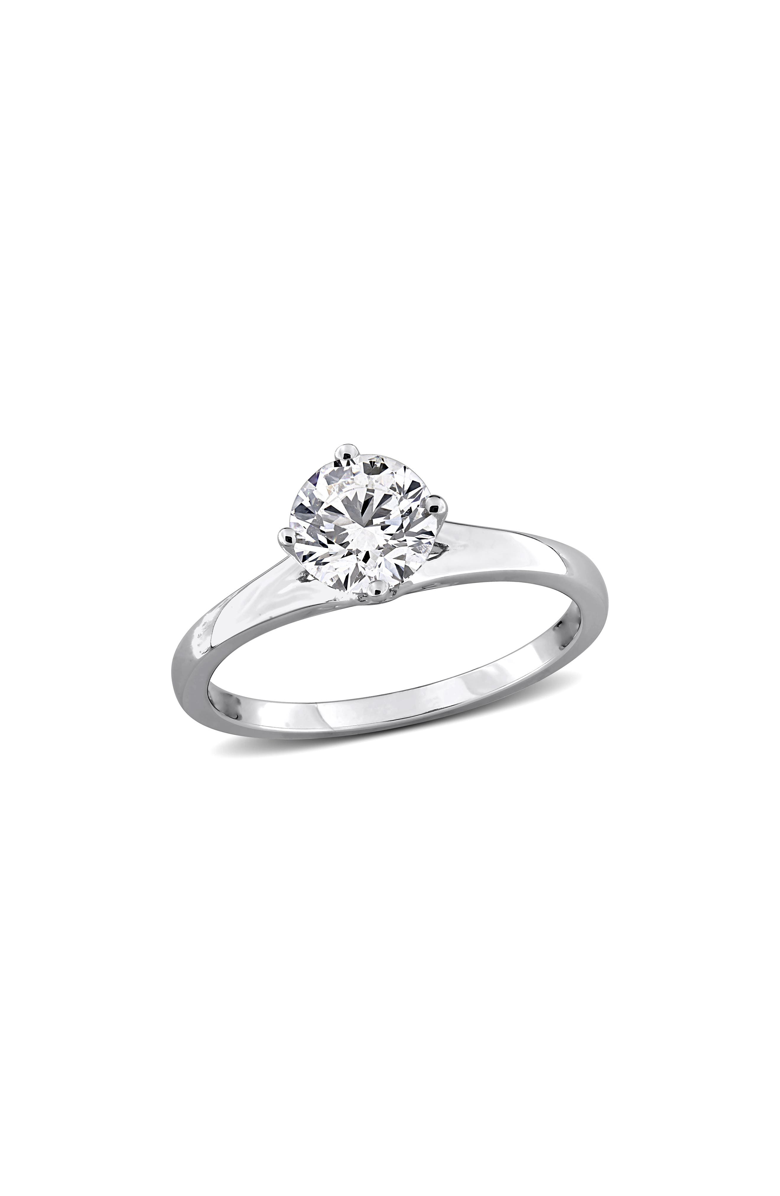 Created Forever Round Lab Grown Diamond Solitaire Ring