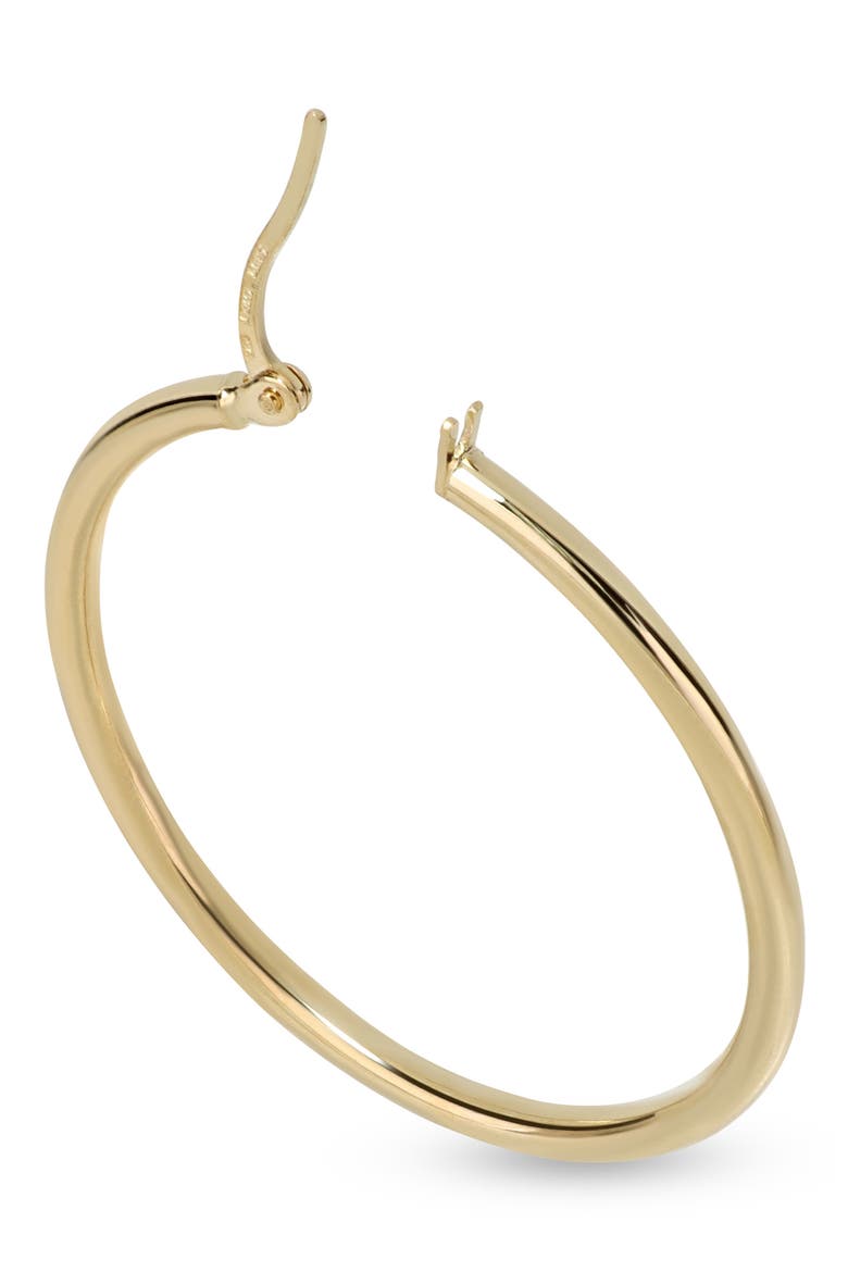 14K Gold Hoop Earrings, Alternate, color, YELLOW