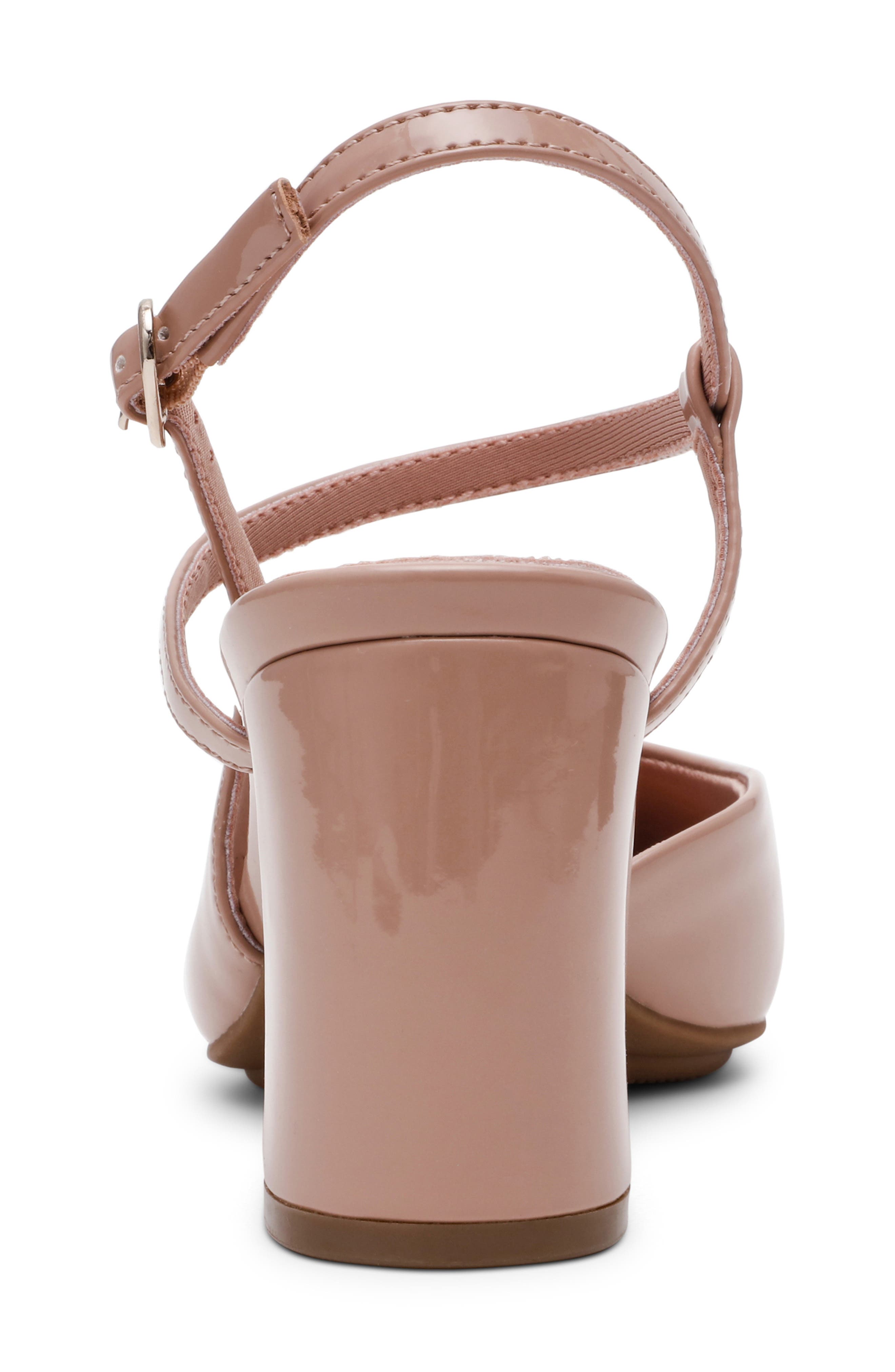 Bueles Ankle Strap Pump, Alternate, color, ALMOND PATENT